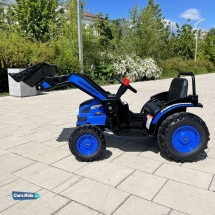 Электромобиль трактор с ковшом Harley Bella HL389-LUX синий