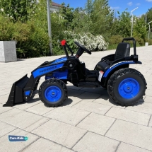 Электромобиль трактор с ковшом Harley Bella HL389-LUX синий