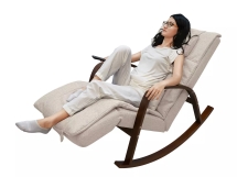 Массажное кресло качалка FUJIMO F2002 МСX Time2Chill Ivory (Tailor 2) Вишня
