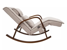 Массажное кресло качалка FUJIMO F2002 МСX Time2Chill Ivory (Tailor 2) Вишня