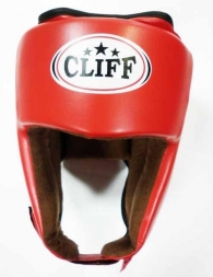 Шлем боксерский CLIFF открытый (FLEX) красный p.XL