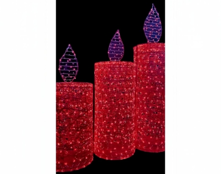 Световая фигура Свеча (высота 1,5 м), фото 1