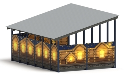 Теневой навес (Эко) - МФ 71.6.4-02, фото 2 Теневой навес (Эко) - МФ 71.6.4-02, фото 2