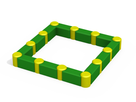 РМФ 3.03 Песочница квадратная, фото 1