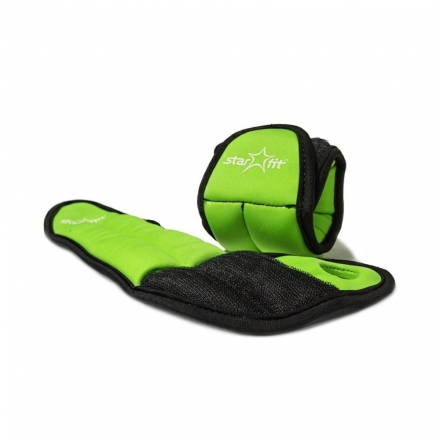 Утяжелители WT-201 для рук &quot;Эргономичные&quot;, 1 кг, зеленый/черный, фото 1