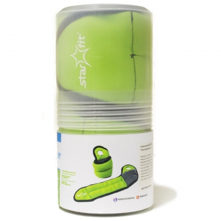 Утяжелители WT-201 для рук &quot;Эргономичные&quot;, 1 кг, зеленый/черный, фото 2