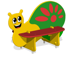 Лавочка Улитка 3 МФ-25.2 двойная для детской площадки