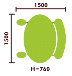 Стол детский 02024 для игровой площадки, фото 3