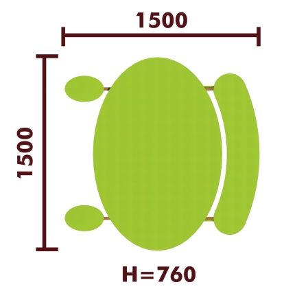 Стол детский 02024 для игровой площадки, фото 3
