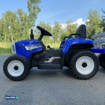 Электромобиль трактор с прицепом XMX611 (TR77) синий