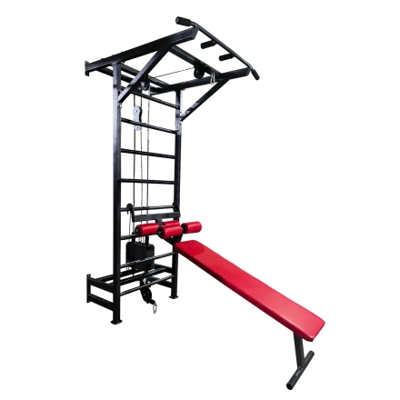 Шведская стенка со скамьей для жима и пресса, фото 1