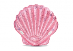 57257EU Надувной матрас-игрушка «Ракушка» PINK SEASHELL ISLAND INTEX 178х165x24см