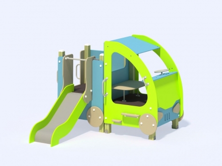 МФ 4.02 Машина с горкой Н=700, фото 1