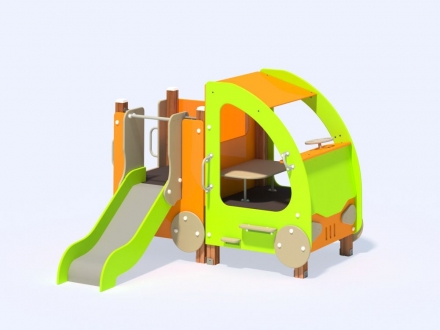 МФ 4.02 Машина с горкой Н=700, фото 4