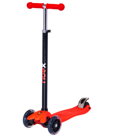 Самокат 3-колесный Snappy 3D, 120/80 мм, красный, фото 1