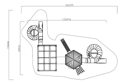 Игровой комплекс Космодром Эко 072004 для детской площадки, фото 3
