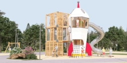 Игровой комплекс Космодром Эко 072004 для детской площадки, фото 5