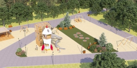 Игровой комплекс Космодром Эко 072004 для детской площадки, фото 7