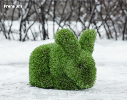 Топиари зайчик Лили - газон Premium , фото 1