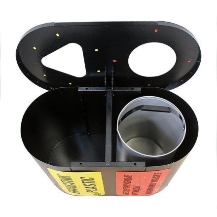 Урна для раздельного сбора мусора Город 2, 2 секции (2х32л), фото 5