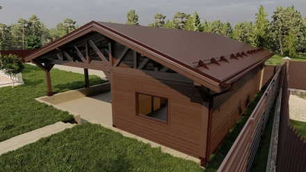 Навес КАСКАД Премиум комплектация, фото 7