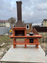 Печь Аристократ 714 Прямоугольный кирпич красный