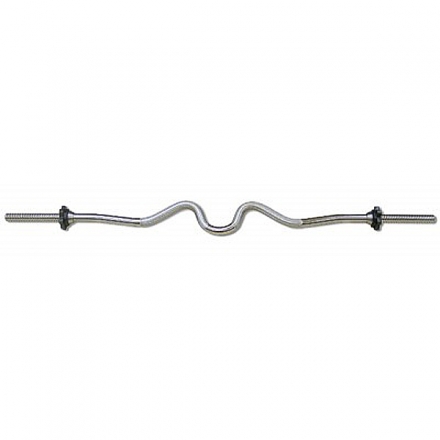 Гриф кривой сильноизогнутый WZ-образный d-30мм хромированный замок гайка, фото 1