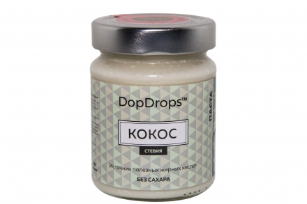 Кокосовая паста со стевией, в стекле, 265г, фото 2