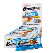 Мультизлаковый батончик Bombbar 45 гр., Арахис. шт.