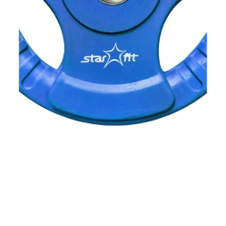 Диск обрезиненный BB-201 2,5 кг, d=26 мм, синий, фото 2