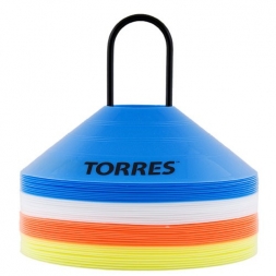 Фишки для разметки поля &quot;TORRES&quot; арт.TR1006, усеч. конусы, пластик, комп. из 40 шт, 4 цвета