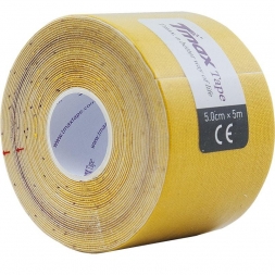 Тейп кинезиологический Tmax Extra Sticky Yellow (5 см x 5 м), арт. 423174, желтый, фото 1