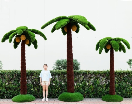 Топиари Пальма большая, кокосовая h=350см - газон Deluxe+Eco, фото 10