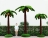 Топиари Пальма большая, кокосовая h=350см - газон Deluxe+Eco