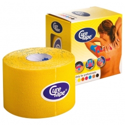 Тейп кинезиологический CureTape Yellow, 5 см x 5 м, арт. 161087, желтый