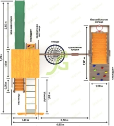Детская площадка IgraGrad Панда Фани Gride мод.2, фото 6