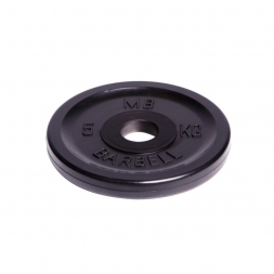 Диск олимпийский Barbell d 51 мм чёрный 5 кг