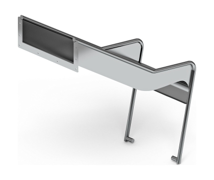 Горка из нержавеющей стали приставная 600 SNP 600.470-02, фото 4