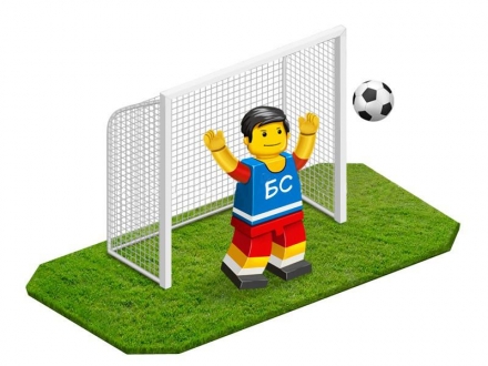 Ворота гандбольные/минифутбольные стальные, ЭКОНОМ, пара, фото 1