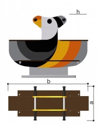 Качалка Romana 108.53.00-02 для детской площадки, фото 2