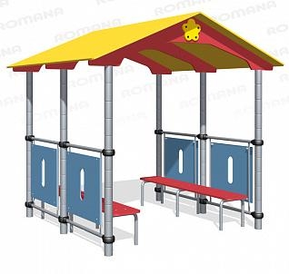 Игровой домик-беседка Romana 301.08.00 для детских площадок, фото 1