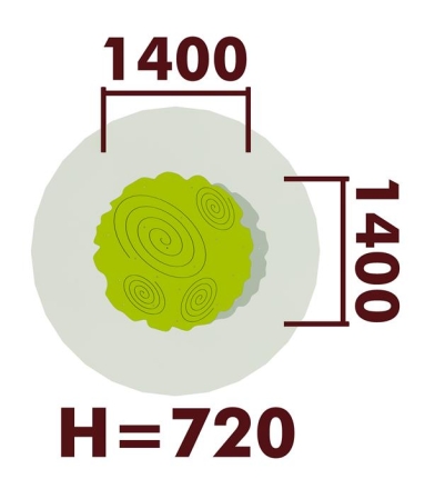 Стол детский Дубок 02020 для игровой площадки, фото 4