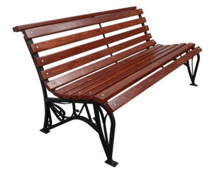 Парковая скамейка Идиллия, Лиственница 1,2 м, фото 1