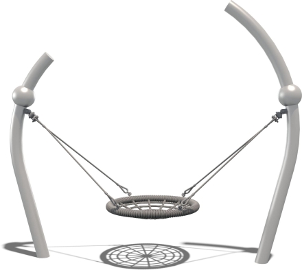 Качели гнездо Версаль КЧ501.00.1 для детских площадок, фото 2