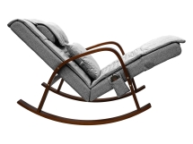 Массажное кресло качалка FUJIMO F2002 МСX Time2Chill Grey (Tailor 7) Вишня
