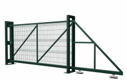 Ворота откатные, ширина проема 3000мм, пруток 4мм