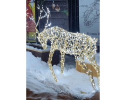 Световая фигура Бодающийся олень d014