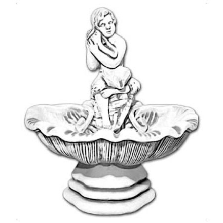 Фонтан античный &quot;Девушка с ракушкой&quot; артикул 762, фото 1