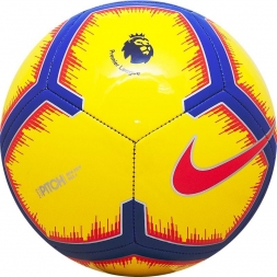 Мяч футбольный любительский &quot;NIKE Pitch PL&quot;, р. 4, желто-красный-фиолетовый 