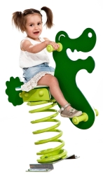 Качалка на пружине Safari Крокодил для детской площадки, фото 2